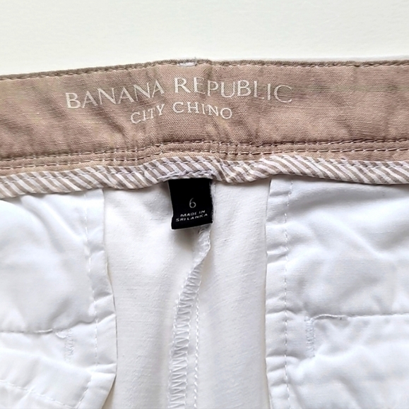 NWOT Banana Republic City Chino White Ankle Pants, Size 6 - Picture 7 of 10